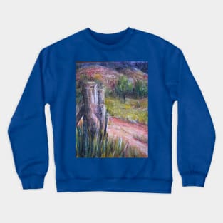 Fence Post in Flinders Ranges Crewneck Sweatshirt